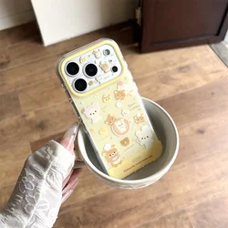 Kawaii Rilakkuma Cartoon Shockproof Phone Case - Cute & Stylish Cover for iPhone 14 Pro (JK493)