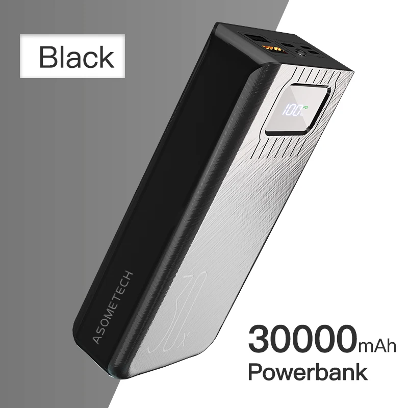 portable battery charger 18W PD QC3.0 Quick Charge Power Bank 30000mAh Portable External Battery Two-way Fast Charging Powerbank For iPhone Samsung Mi fast charging power bank Power Bank