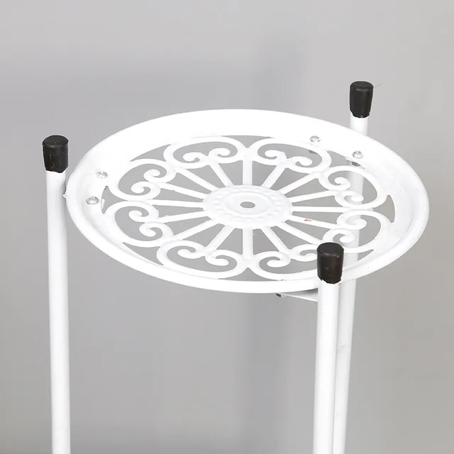 2 Szintű Magas Növényi Állvány Fémnövény Polc Tartó A Beltéri Szabadtéri Otthoni Dekorációhoz - Image 2