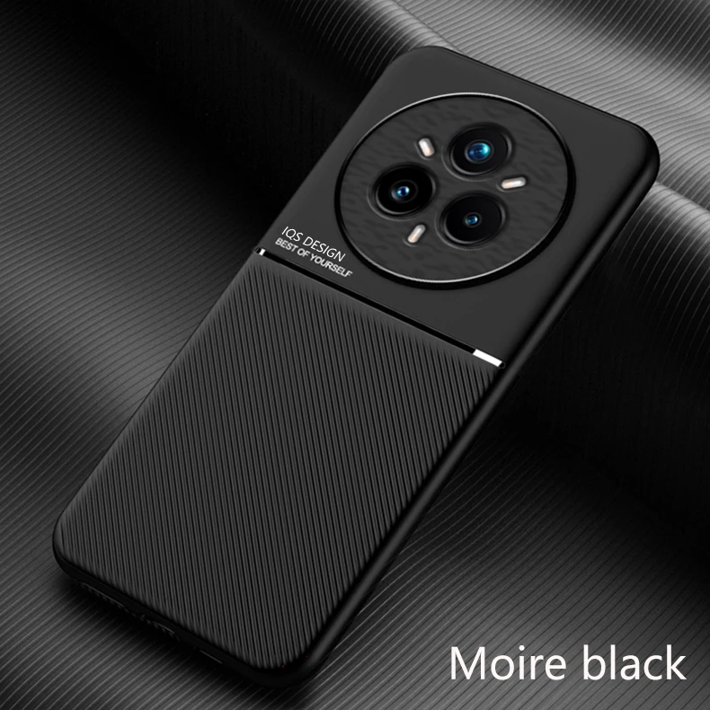 Shockproof Magnetic Car Holder Leather Silicone Case