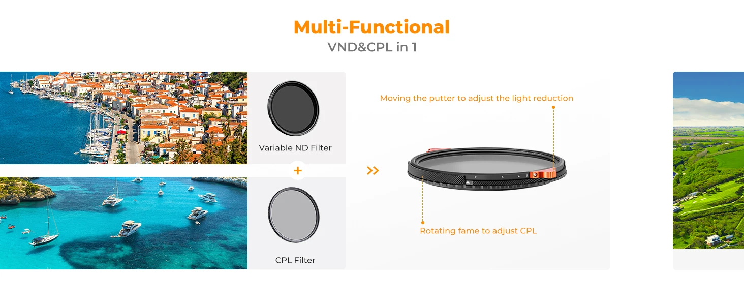 K & f Konzept 67mm variabel nd2 nd32 cpl True Color 2 in1 Filter 77mm 82mm Filter NANO-X Serie 49mm 52mm 55mm 58mm 62mm 72mm – Detail 5