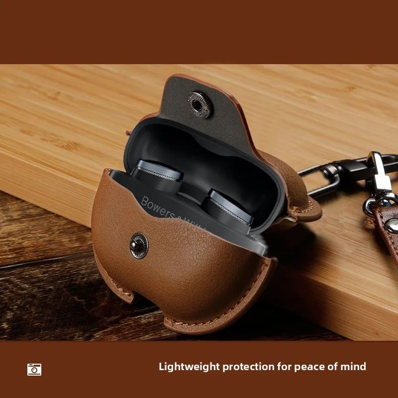 Ultra-Thin Transparent Leather Case for PI6 Bluetooth Earphones Protective Cover Soft Touch Sensation Universal for Other Bra