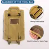 1 Piece Multifunctional Roll Up Tool Bag, Wrench Roll, Car First Aid Kit Wrap Roll Organizer, Hanging Tool Zipper Tote Bag 6