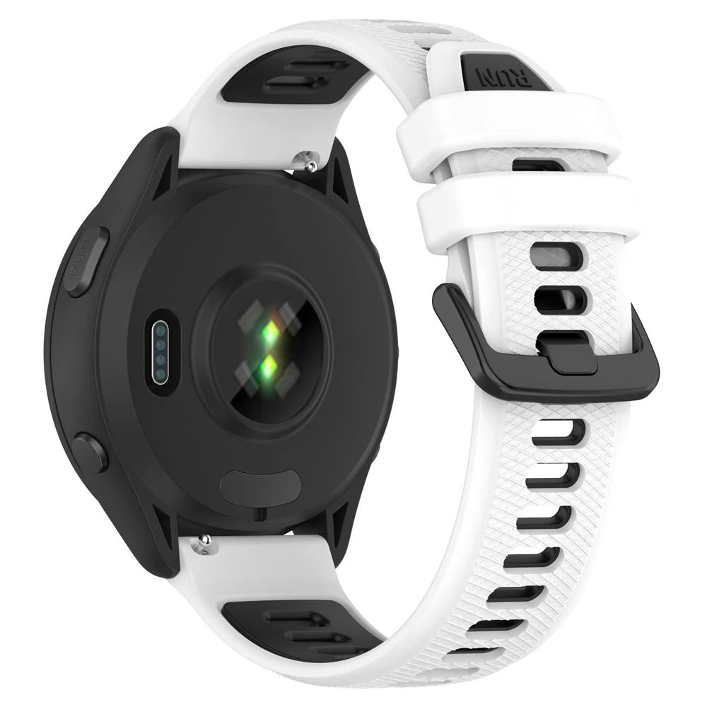 Two-Tone Silicone Strap, 22mm/20mm – Versatile Active Bracelet Watchband