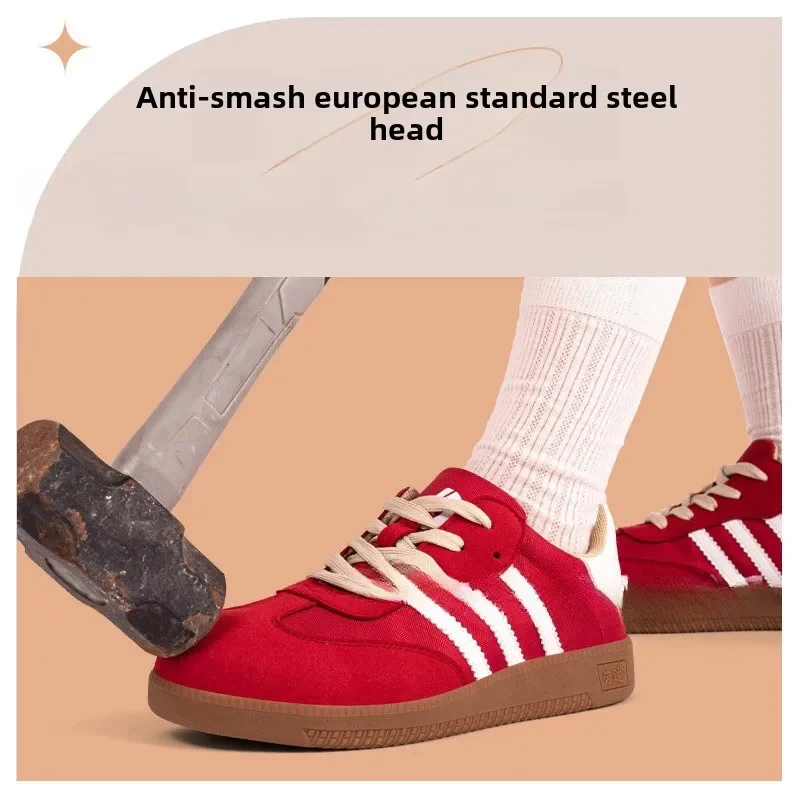 New steel toe canvas breathable and durable protective shoes 1