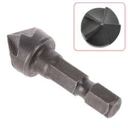1pc Five Flute Chamfer Drill Bit 1/4