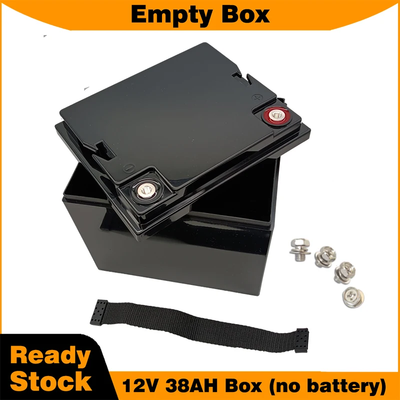 12V 38AH 접착식 리튬이온 배터리 박스용 빈 케이스, 태양광 시스템 저장 박스용 12.8V LiFePO4 배터리 미포함