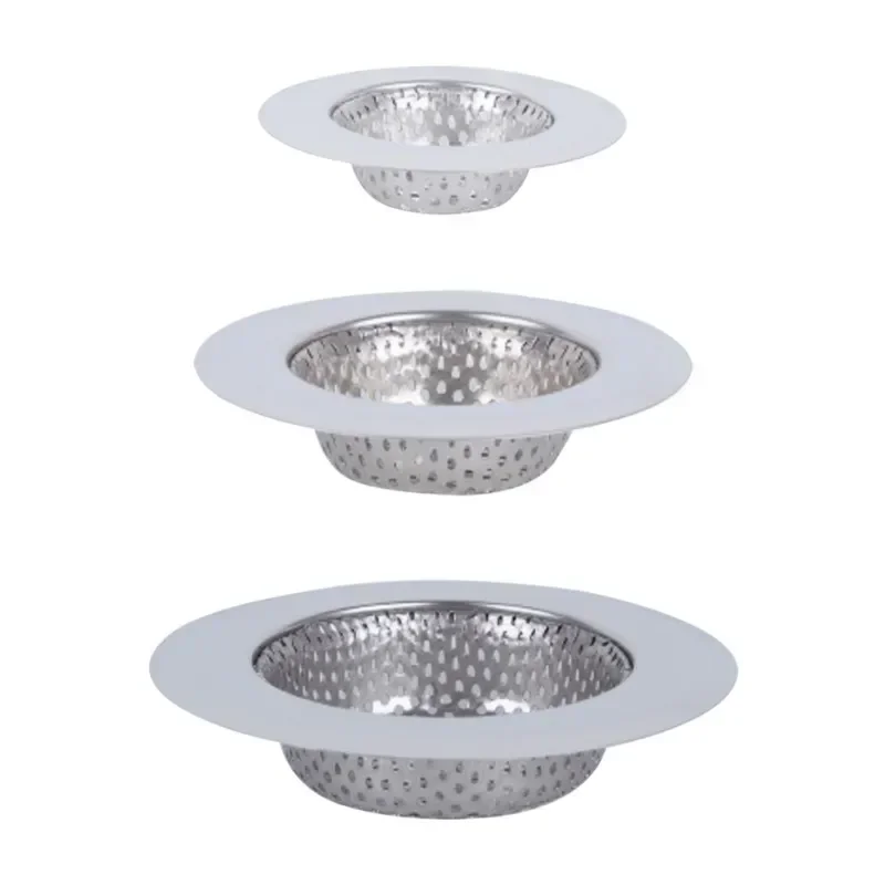 1PCS Stainless Steel Sink Mesh Strainer Filter Kitchen Sink Filter Bathroom Strainer Drain Hole Anti Clog Accessory