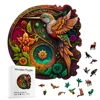 Jigsaw PuzzleHummingbird Disc Wooden Colorful, Alien Shape Animal Jigsaw Puzzle Adult Stress Relief Super Difficult EducationaL 1