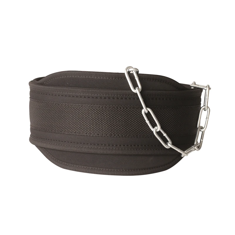 EVA Dip Belt With Chain For Weightlifting Pullup,Waist Support,Gym Lifting Belt Squat Fitness Powerlifting Bodybuilding Training