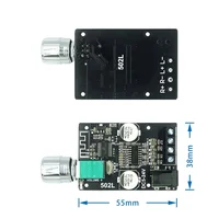 ZK-502L MINI Bluetooth 5.0 DC 5-24V Wireless Audio Digital Power Amplifier Stereoboard 50Wx2 Bluetooth Amp Amplificador 6