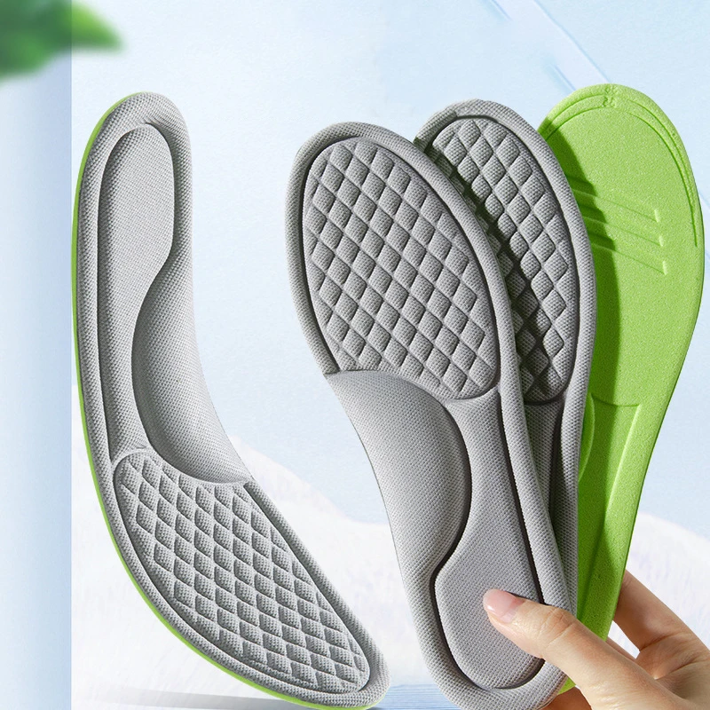 5D Soft Memory Foam Orthopedic Insoles Deodorizing for Shoes Sports