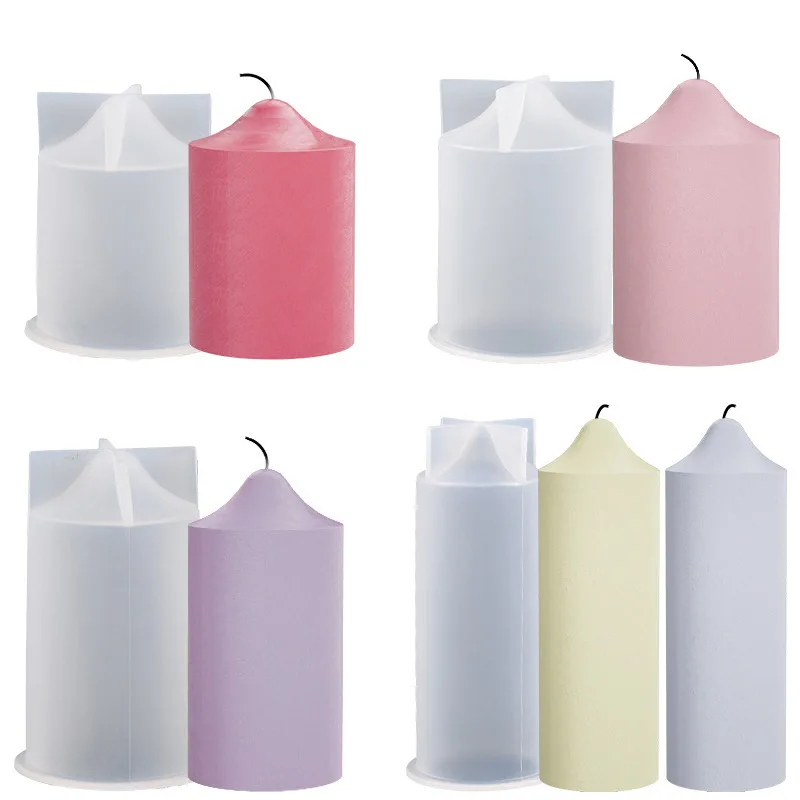 Cilindro Stampo In Silicone Fai Da Te Resina Epossidica Candela Stampo Aromaterapia Candela Cera Stampi Argilla Gesso Mestiere Colata Stampo Decorazio