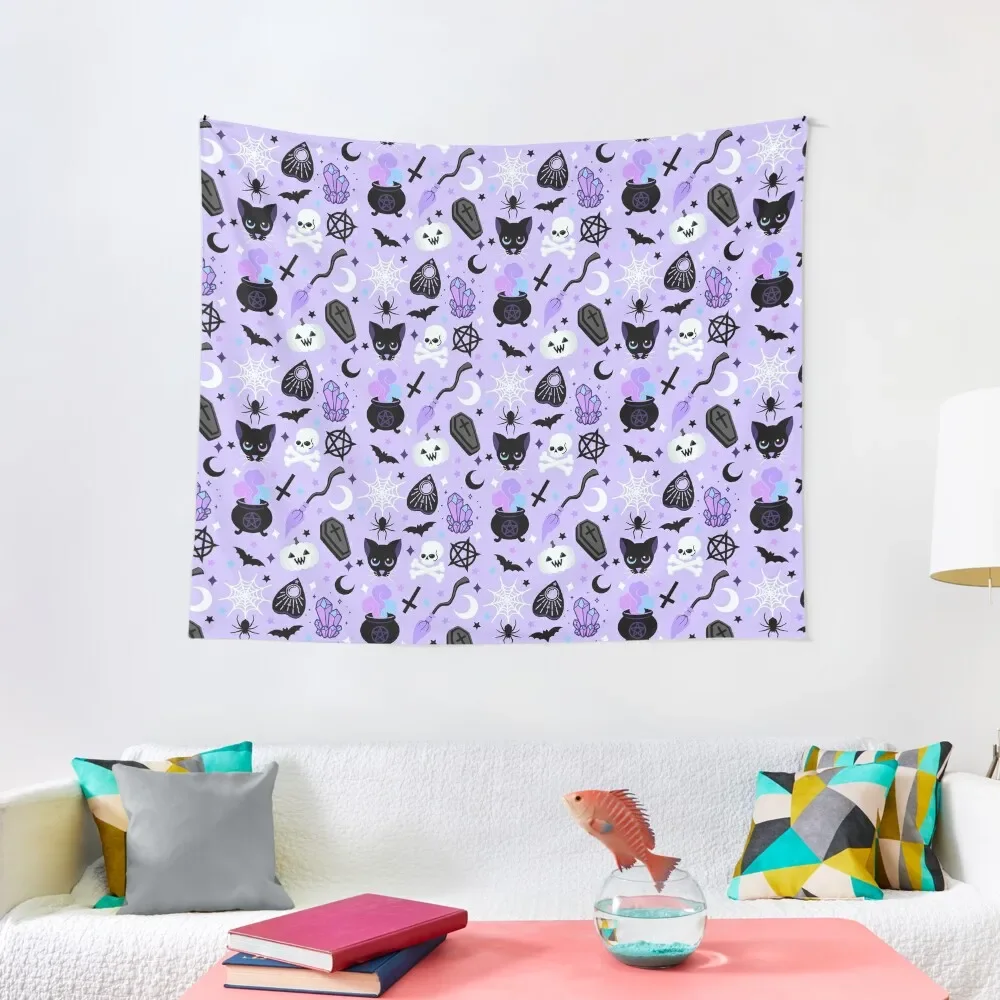 

Cute Witch Tapestry Home Decorating Aesthetic Room Decorations Carpet On The Wall Wall Carpet Tapestry