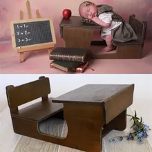 Accessoires de photographie pour nouveau-né, rétro, petit bureau pour prise de vue de bébé en studio, conteneur de pose pour bébé, nouvelle collection