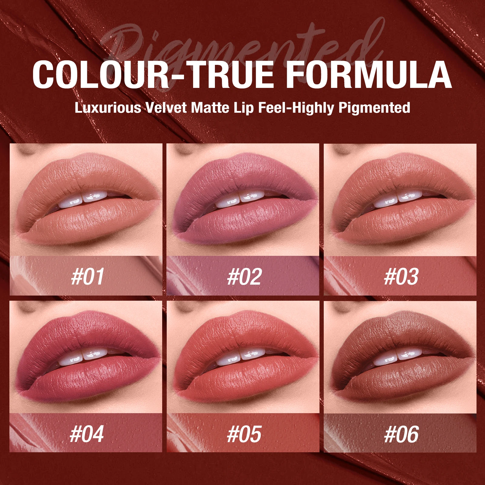 Smooth Matte Lipstick Long-lasting Moisturising Lip Glaze Pen_voghion.com