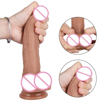 Silicone Dildo Realistic 1:1 Sex Toy for Women Soft Dildo Realistic with Suction Cup Huge Dick Artificial Fake Penis Godemichets 3