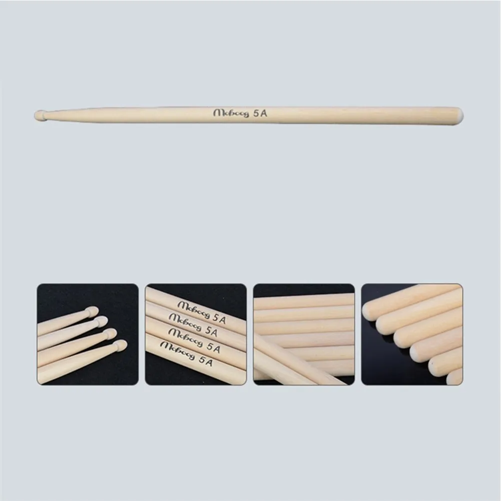 5A Drum Sticks High Quality Maple Wood Drumsticks Percussion Accessories Wood Color DrumSticks For Drum Musical Aparts 1Pair drum sticks,drum percussion accessories,drum accessories