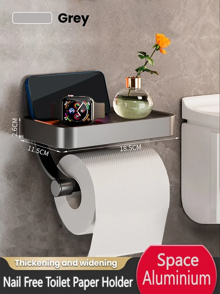 

Настенный держатель для туалетной бумаги из алюминиевого сплава