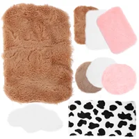 9 Pcs Mini Rug Kids Furniture Rugs Miniature Tiny House Prop Micro Landscape Adornments Carpet Accessories 1