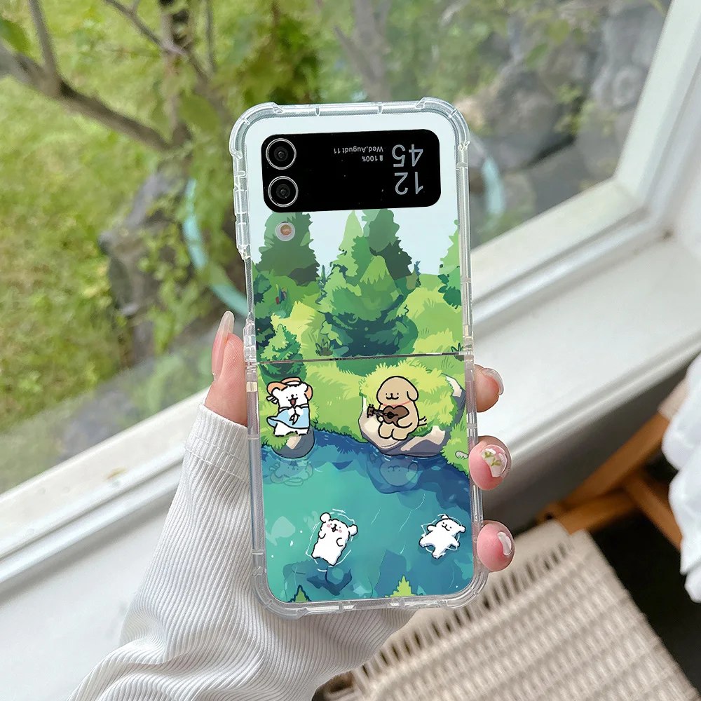 Adorable Puppy Swimming Phone Case - Durable and Anti-Fall Back Cover