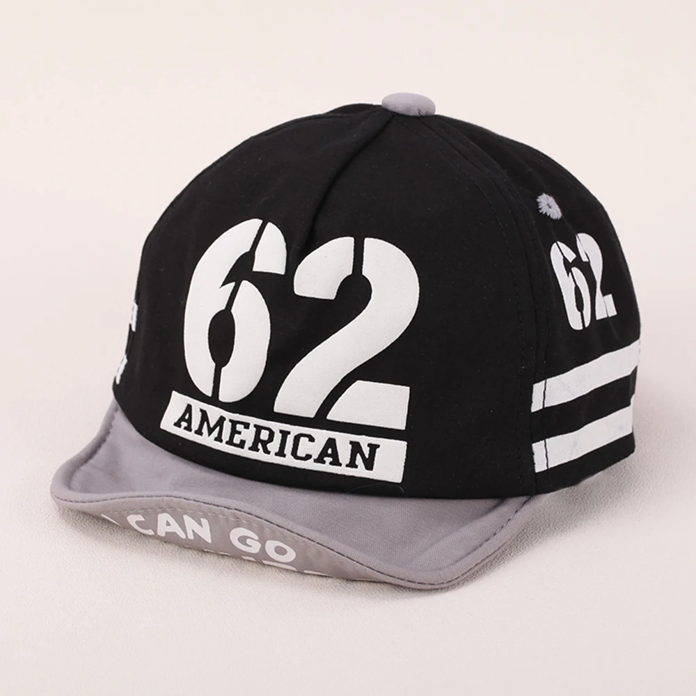 

Детские кепки, летняя шапка для маленьких мальчиков 5-24 месяцев, бейсболка с вышивкой и номером 62, Детские хлопковые шляпы от солнца для девочек