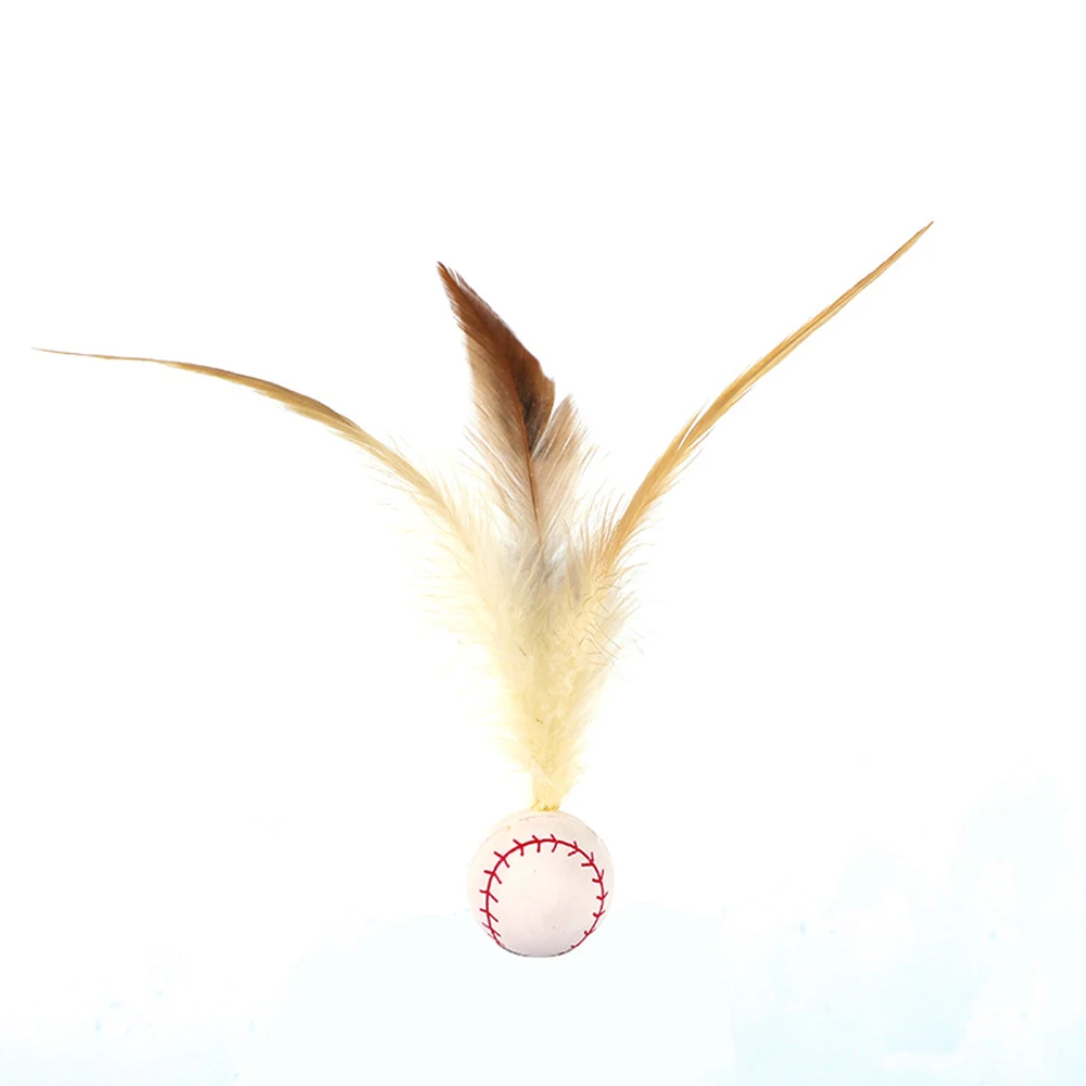 thumbnail image 1 of 1/3 Piezas Juguetes Interactivos Nuevos para Gatos, Pelotas Saltarinas con Plumas, Juguete de Interior para Gatos, Plumas para Entrenamiento de Gatos, Juguete para Mascotas Cazadoras, 1 of 10