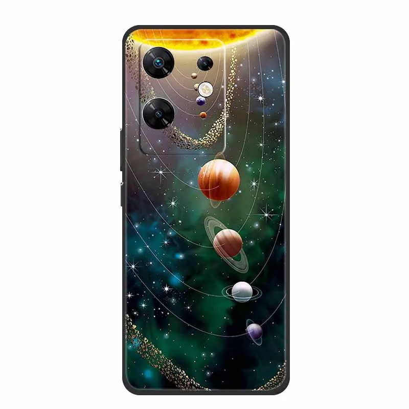 Sleek Black Silicone Shockproof Phone Case - Soft, Durable Back Cover for Enhanced Protection (6.78)