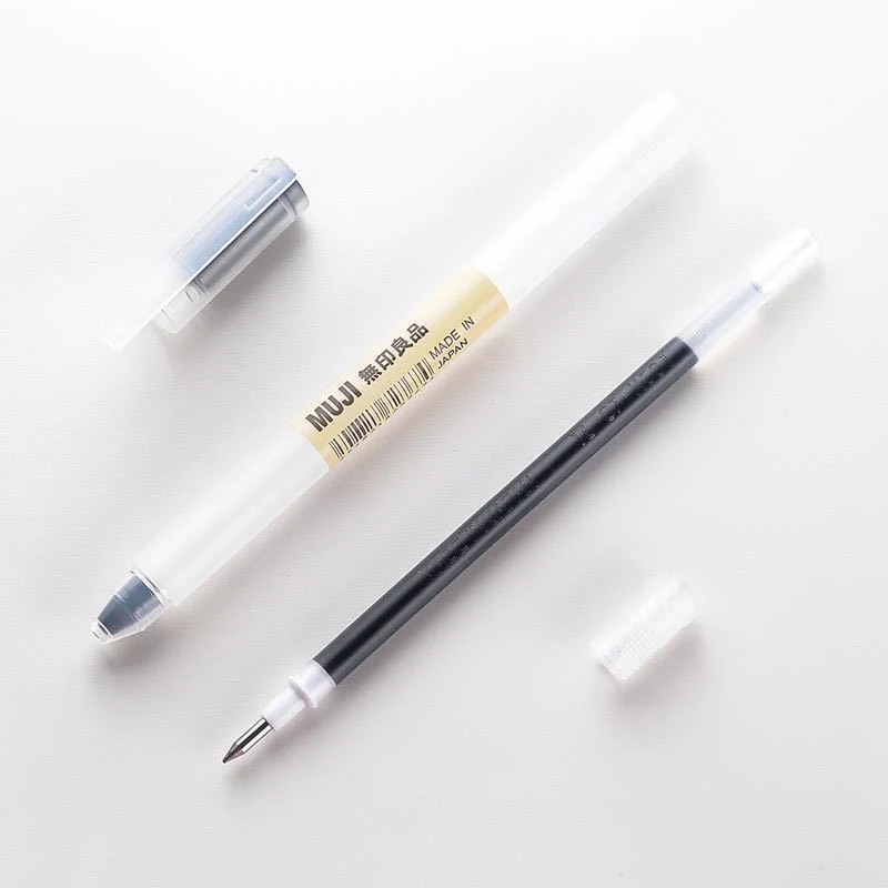 MUJI Gel Ink Ball Point Pen 0.38mm Black *10