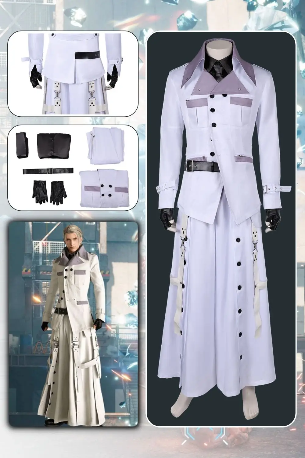 

Костюм Руфуса для косплея, одежда для взрослых, пиджак, брюки, фантазия, наряд на Хэллоуин, карнавал, 7 моделей Фэнтези