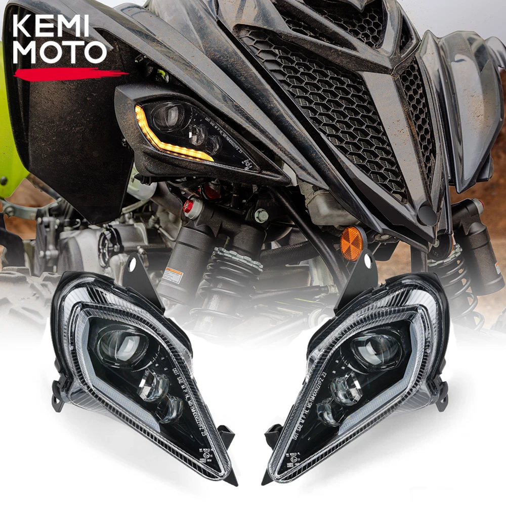 Headlight Kit For Yamaha RAPTOR 90 RAPTOR 110 LED Light Fits In OEM Location - Foto 13
