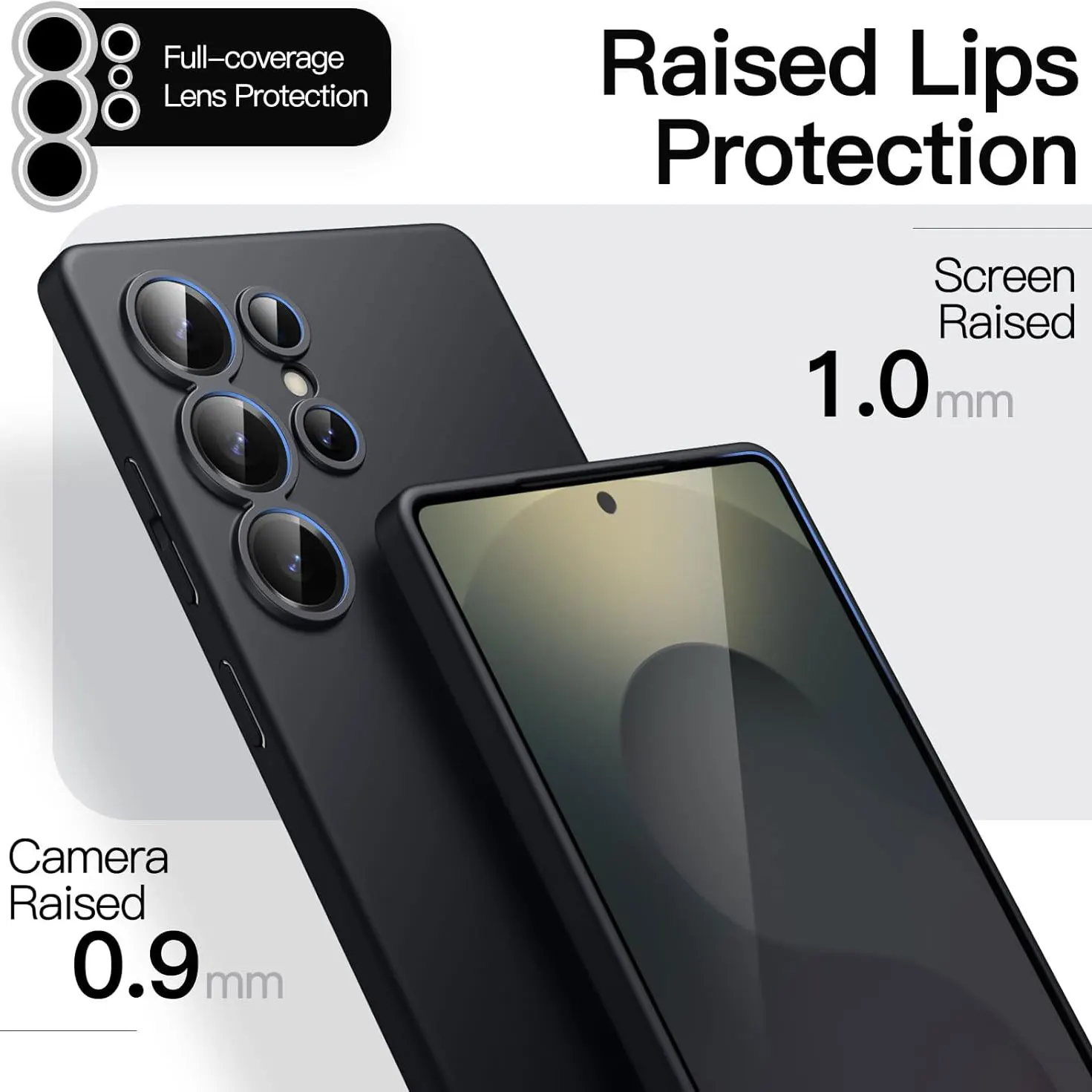 Luxury Black Shockproof Silicone TPU Phone Case - Premium Protective Back Cover