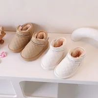 Baby Girls Snow Boots Autumn Winter Children Warm Outdoor Cotton Shoes Waterproof Windproof Anti-Slippery Plush Kid Casual Boots 2