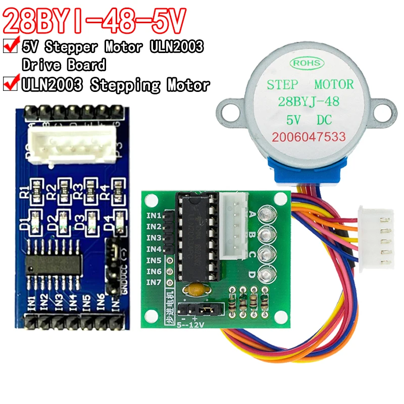 1LOTS-28BYJ-48-5V-4-phase-Stepper-Motor-Driver-Board-ULN2003-for ...