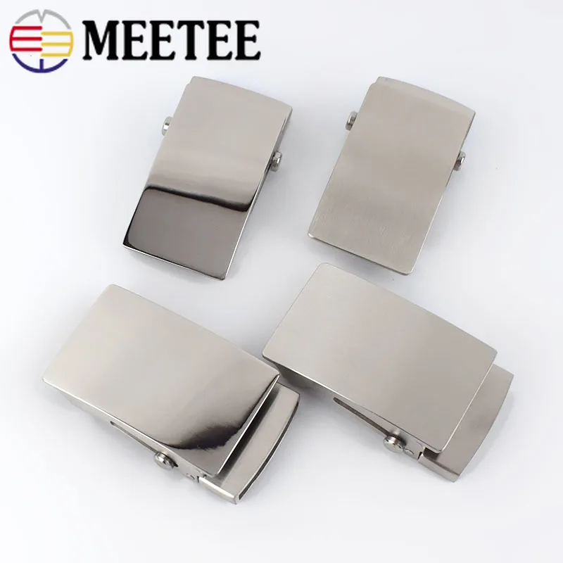 

Meetee 1Pc 36mm/39mm Stainless Steel Roller Toothless Men's Belt Buckle Automatic Buckles Head DIY Casual Fashion Belts Hardware