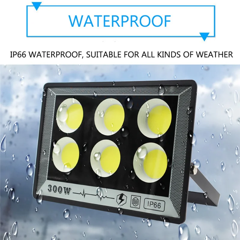 IALJ-LED 투광등 300W 220V 스포트라이트 IP65 방수 램프 LED 야외 투광 조명 정원 가로등