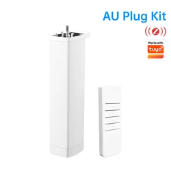 Smart WiFi/Zigbee Electric Curtain Shutter Motor with RF Remote & App Control - Motors and remote (AU PLUG (ZIGBEEI))