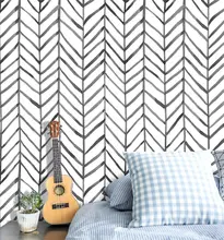 

Modern Herringbone Sticker Peel and Stick Waterproof Wallpaper Removable Self Adhesive Contact Paper for Shelves Drawer Cabinet