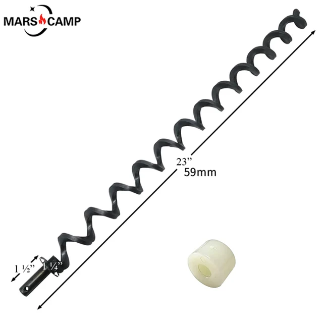 59 Cm -Es Közvetlen Gyújtócsöves Tengely Csavaros Rúdtengely Kompatibilis A Pit Boss1000 És 1100 Sorozatú Pelletrácsokkal