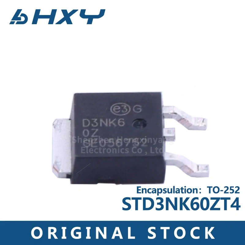 10PCS-lot-STD3NK60ZT4-Silkscreen-D3NK60Z-directly-inserted-TO-252N ...