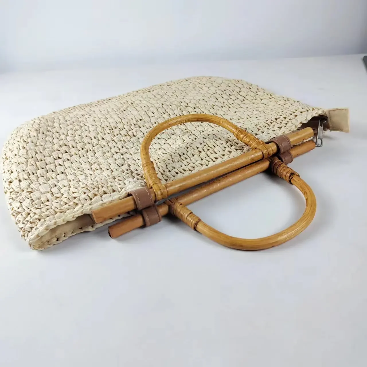 Fashion Women Summer Woven Shoulder Shopping Bag Female Beach Vacation Travel Rattan Knitted Casual Laarge Tote Handbags