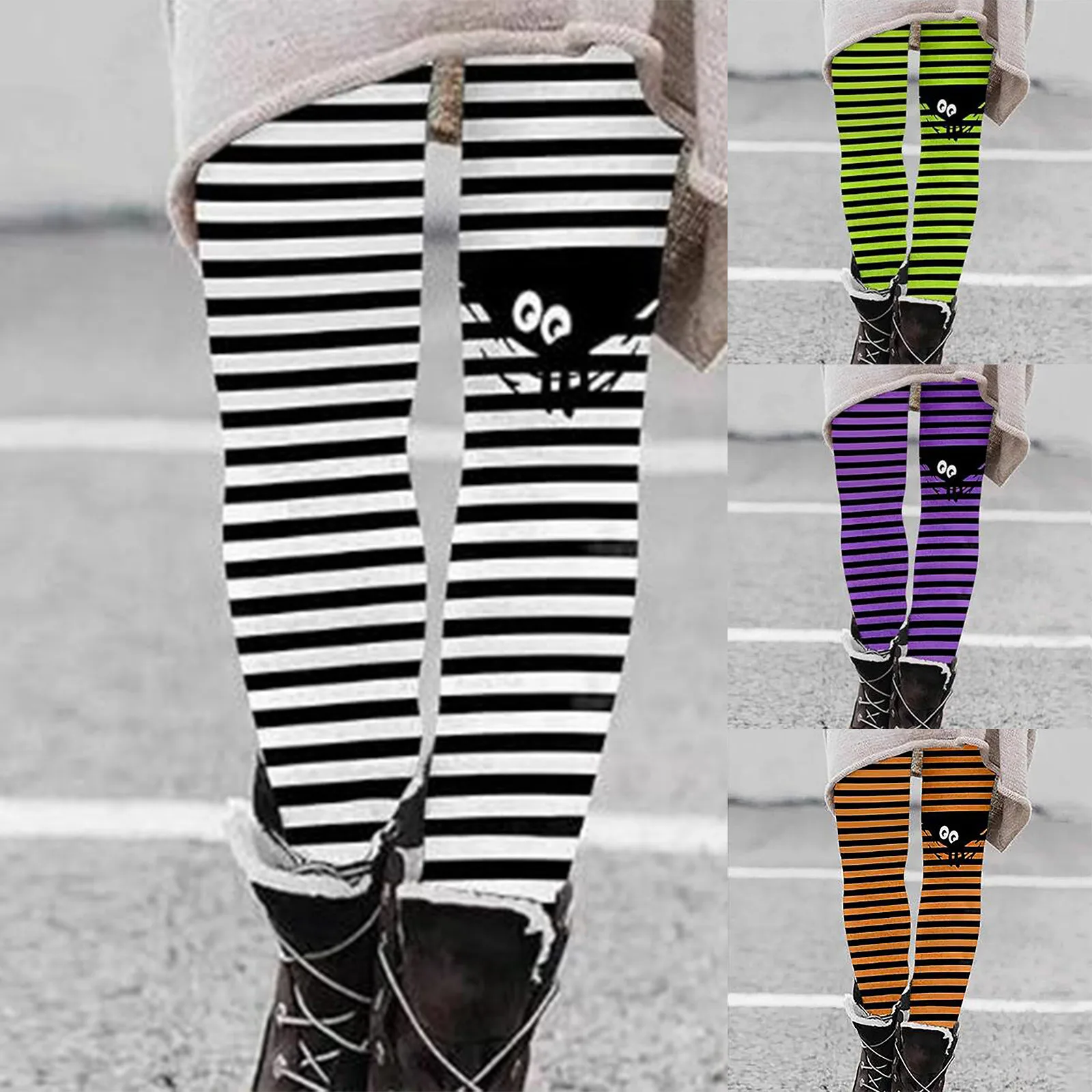 

Peeping Eye Striap Leggings Women Tights Trouser High Waist Skinny Leggins Fitness Legging Lady Stretch Trousers Christmas Pants