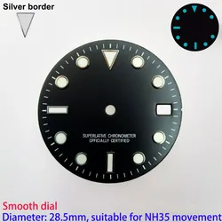 Enhanced Luminous Blue Green GMT Watch Dial for Men's Timepiece Customization (88 - YAC)