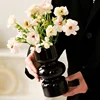 Flower Vase with Elegant Circular Fishbowl Design Glass Vase for Home Decor, Table, Living Room Decoration,Entryway, Shelf Decor 2