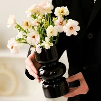 Flower Vase with Elegant Circular Fishbowl Design Glass Vase for Home Decor, Table, Living Room Decoration,Entryway, Shelf Decor 2