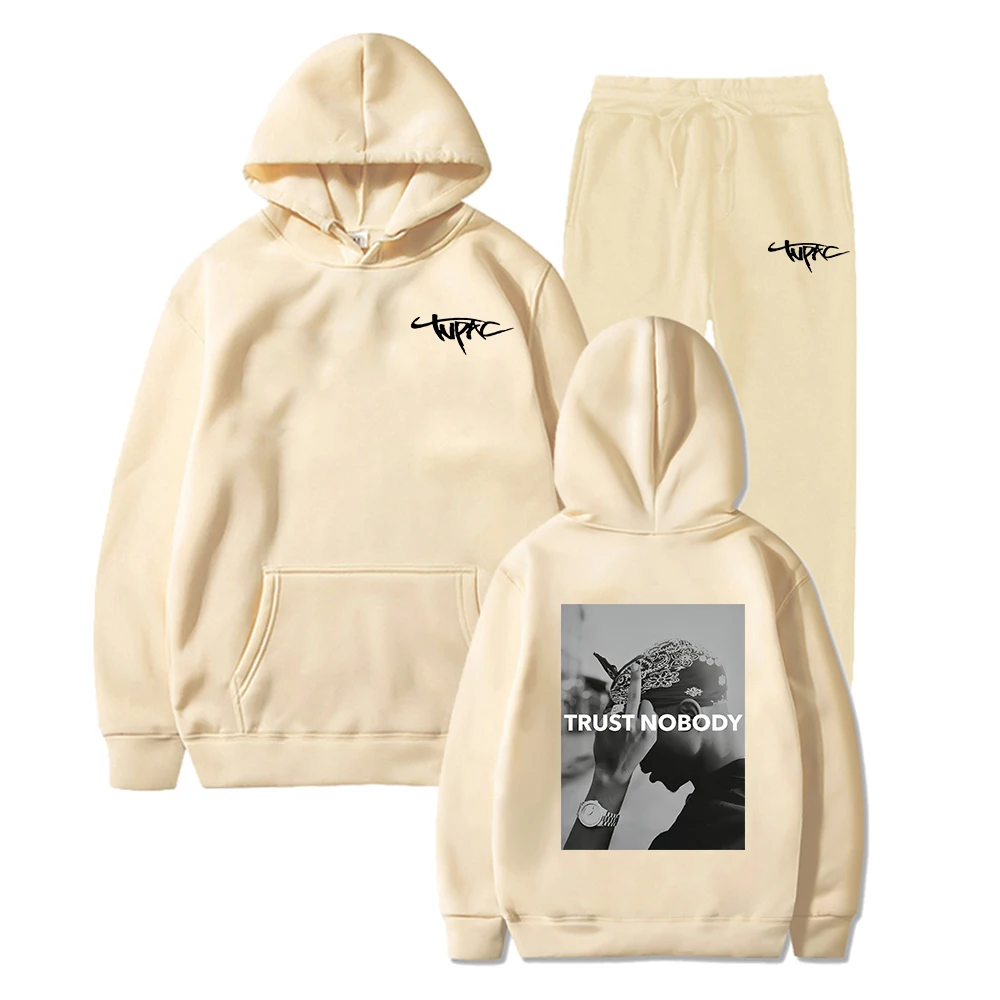 2023 2PAC Hoodie Rapper TUPAC Printed Fashion Street Men's and Women's Sweatshirts Hoodies Harajuku Hip-hop Pullovers Sportswear