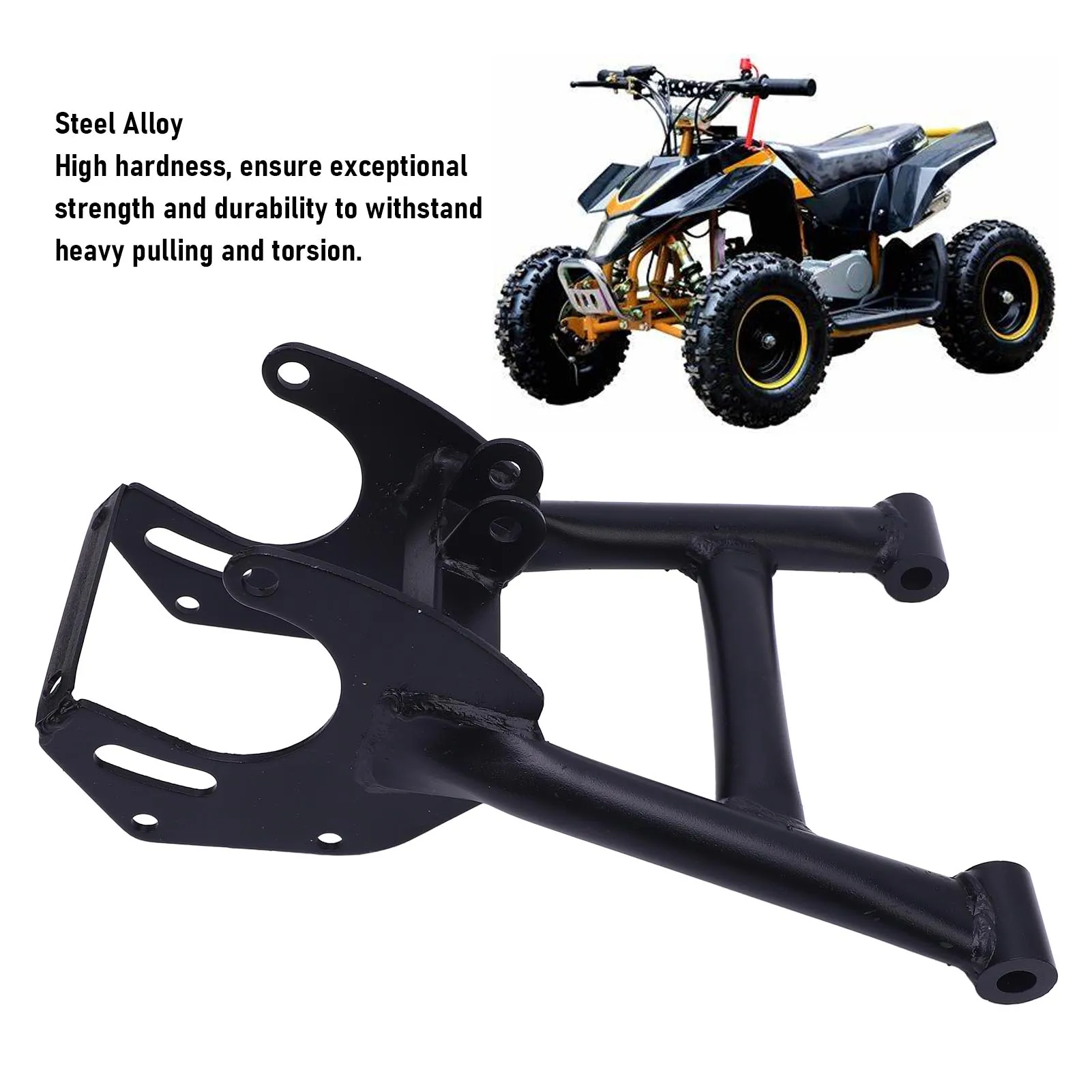 ATV Rear Swing Arm High Hardness Rear Fork Swing Arm for 50cc 70cc 90cc 110cc 125cc with 6in 7in Tires ATV Quad 4 Wheel Motor