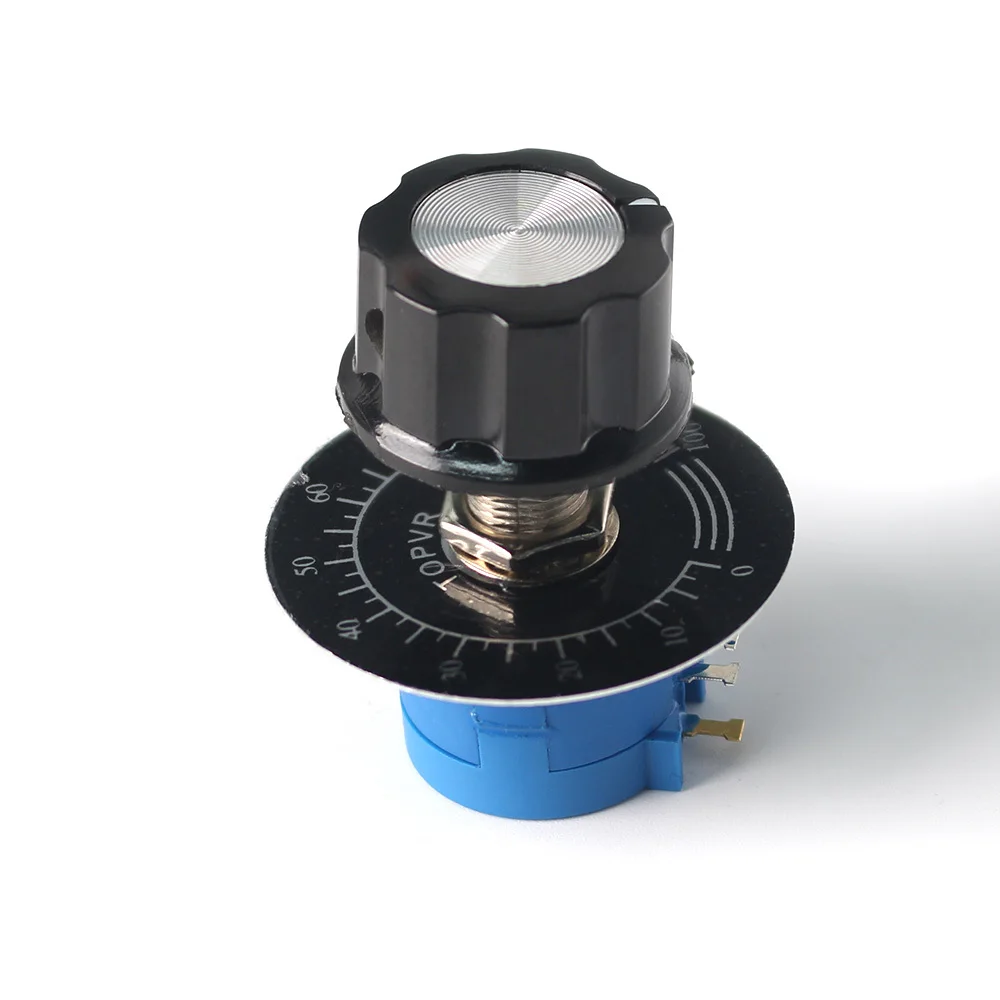 10K Multiturn Adjustable Potentiometer kit Wirewound Resistor 2W 3590S-2-103L 500 1K 2K 5K 20K 50K 100K ohm + knob cap adjustable resistor,multiturn potentiometer,potentiometer knobs,potentiometer kit
