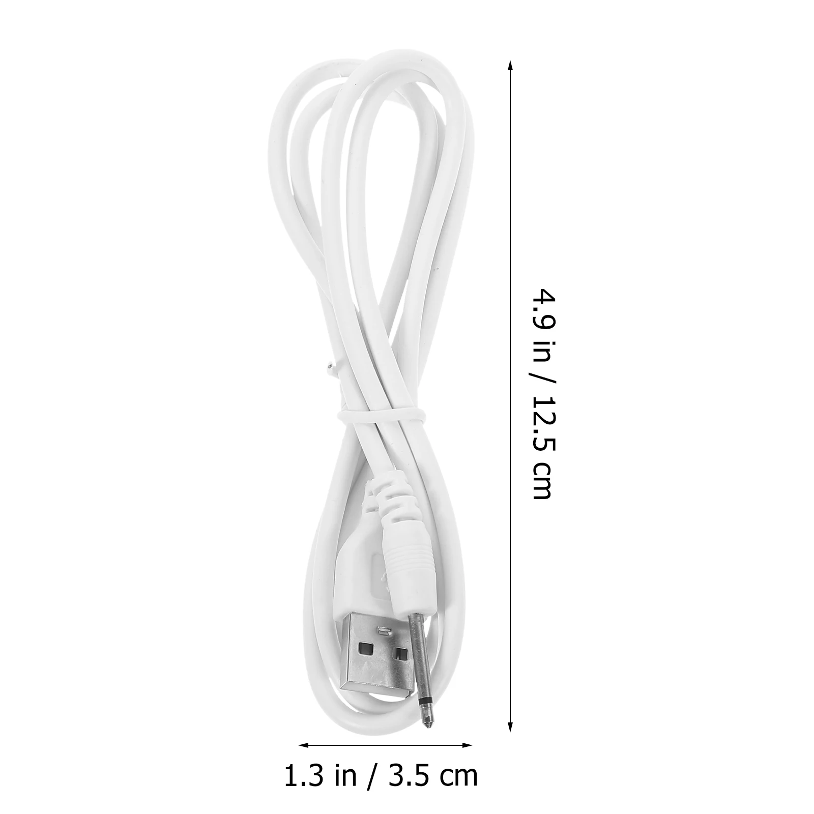 2pcs New Cable USB DC 2.5mm Charging Line USB 2.5 Mono Lines Massagers Accessories Universal Power Supply