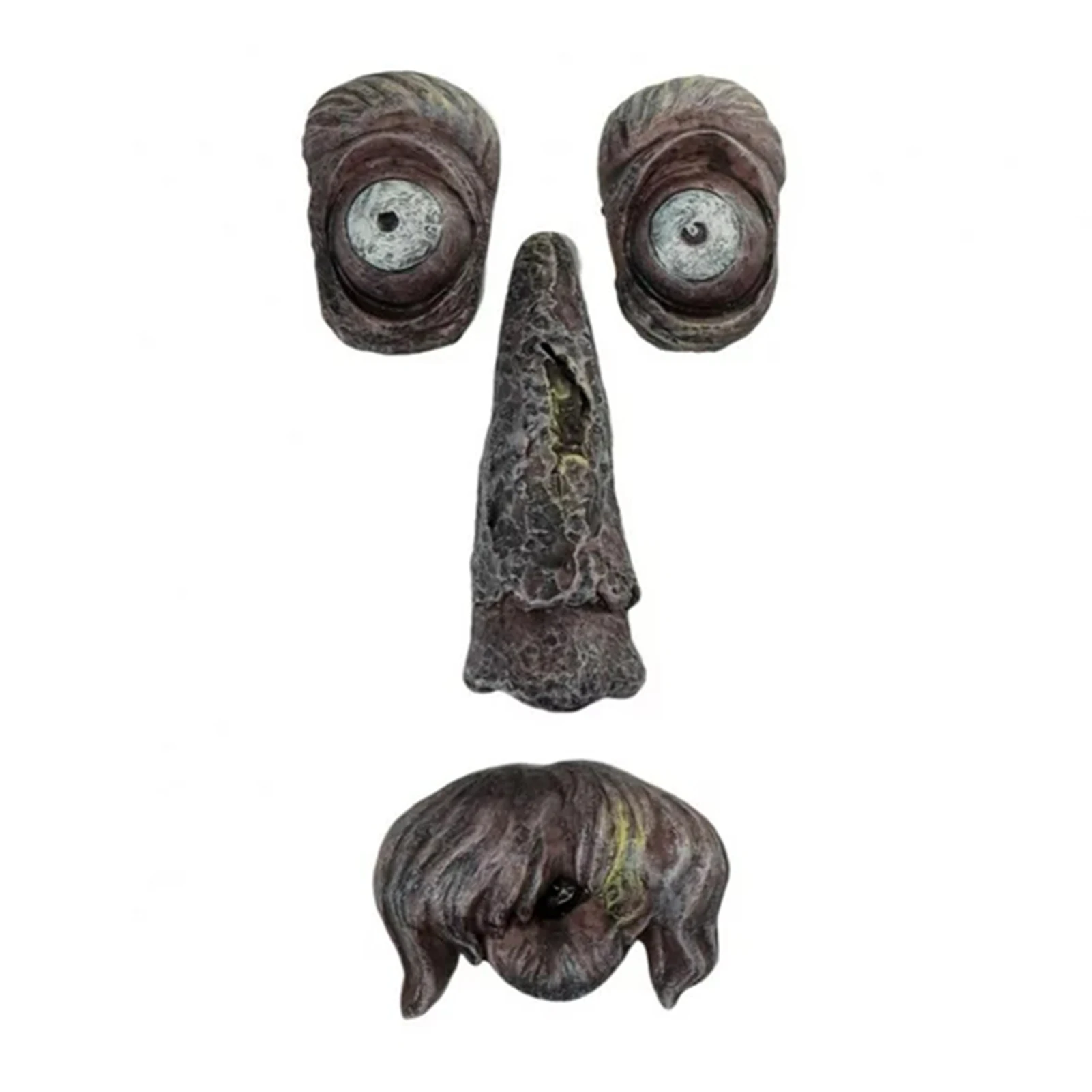 

Tree Face Outdoor Statues Old Man Tree Hugger Bark Ghost Face Decor for Halloween Easter